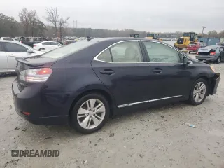 2010 Lexus HS 250h with VIN JTHBB1BA5A2037077, listed as a Copart auction lot 80104224 with 122,760 mi miles and Salvage Title. Bid and sale history available at DreamBid. Image 3.