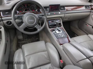 2004 Audi A8 with VIN WAUML44E04N021359, listed as a Copart auction lot 63251205 with 68,626 mi miles and Salvage title. Bid and sale history available at DreamBid. Image 8.