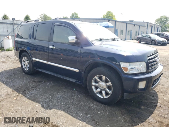 2007 Infiniti QX56 z VIN 5N3AA08C87N806622, wystawiony jako Copart lot #57411845 z przebiegiem 218 557 mil mil oraz Czysty tytuł • Clean title. Historia ofert i sprzedaży dostępna na DreamBid. Obrazek 4.