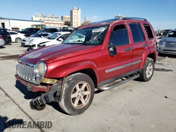 2006 Jeep Liberty Limited with VIN 1J8GK58KX6W108829, listed as a Copart auction lot 88802645 with 178,075 mi miles and Salvage title. Bid and sale history available at DreamBid. Image 1.