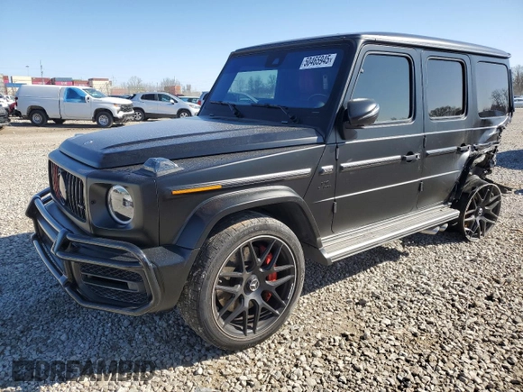 2021 Mercedes-Benz G AMG G 63 with VIN W1NYC7HJ8MX418781, listed as a Copart auction lot 50465945 with Not Provided miles and Salvage Title. Bid and sale history available at carsss.com. Image 1.