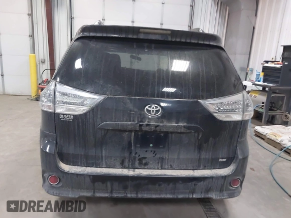 2017 Toyota Sienna SE with VIN 5TDXZ3DC5HS897285, listed as a IAAI auction lot 41448535 with 125,546 mi miles. Bid and sale history available at carsss.com. Image 16.