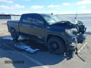 2021 GMC Sierra 1500 Elevation with VIN 3GTU9CET9MG315442, listed as a IAAI auction lot 41621095 with 54,073 mi miles and . Bid and sale history available at DreamBid. Image 1.
