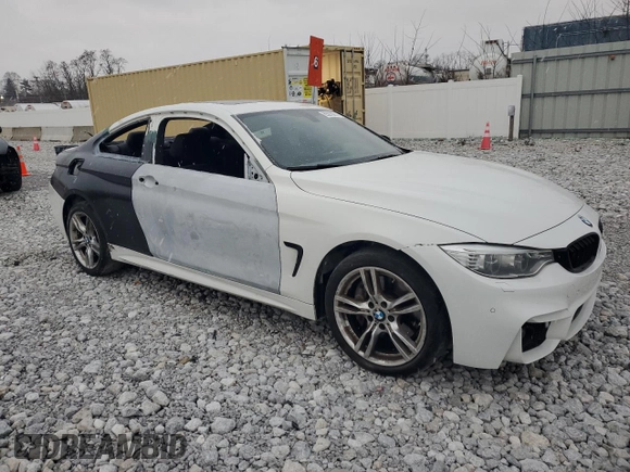 2016 BMW 4 Series 435i xDrive with VIN WBA3R5C55GK373361, listed as a Copart auction lot 85918674 with Not provided miles and Salvage title. Bid and sale history available at DreamBid. Image 4.