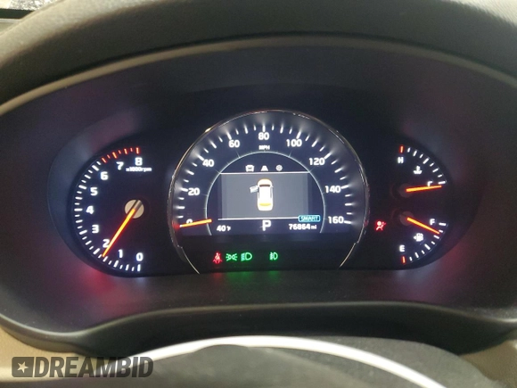 2020 Kia Sorento EX V6 with VIN 5XYPHDA52LG705650, listed as a Copart auction lot 52375305 with 76,864 mi miles and Salvage Title. Bid and sale history available at carsss.com. Image 9.