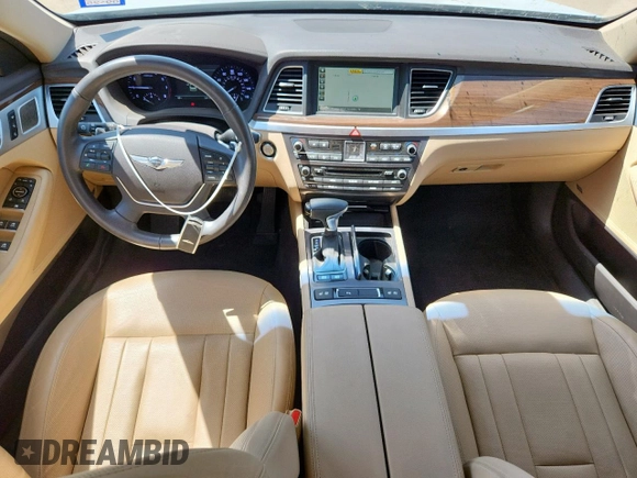 2018 Genesis G80 3.8L with VIN KMHGN4JE6JU216605, listed as a Copart auction lot 61950305 with 34,919 mi miles and Salvage title. Bid and sale history available at DreamBid. Image 8.