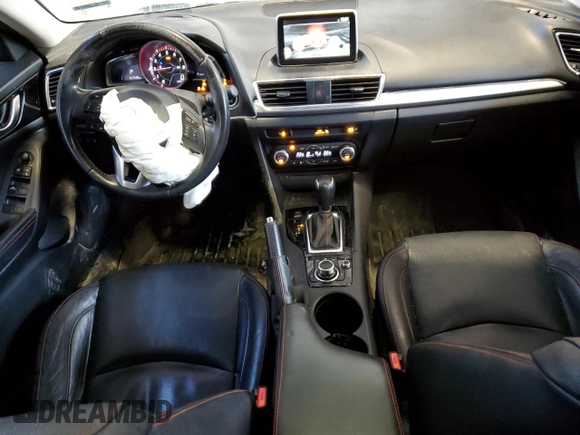 2015 Mazda 3 S Grand Touring with VIN JM1BM1W32F1242067, listed as a Copart auction lot 45106154 with 147,435 mi miles and Salvage Title. Bid and sale history available at DreamBid. Image 8.