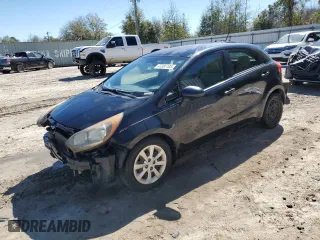 2013 Kia Rio LX with VIN KNADM5A31D6207069, listed as a Copart auction lot 47381105 with 0 mi miles and Salvage Title. Bid and sale history available at carsss.com. Image 1.