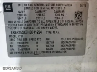 2017 Buick Envision Premium I with VIN LRBFXESX3HD041254, listed as a Copart auction lot 87046424 with 129,342 mi miles and Non Repairable. Bid and sale history available at carsss.com. Image 16.