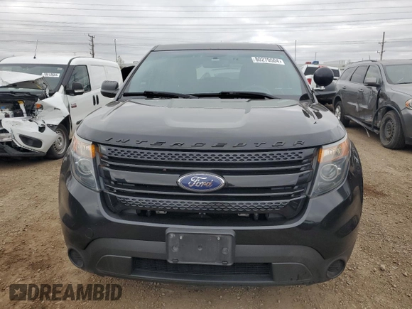 2015 Ford Utility Police Interceptor with VIN 1FM5K8AR7FGB32387, listed as a Copart auction lot 80270504 with 181,723 mi miles and Salvage Title. Bid and sale history available at carsss.com. Image 5.