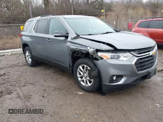 2018 Chevrolet Traverse LT Cloth with VIN 1GNERGKW9JJ108853, listed as a IAAI auction lot 41709938 with 162,873 mi miles. Bid and sale history available at carsss.com. Image 1.