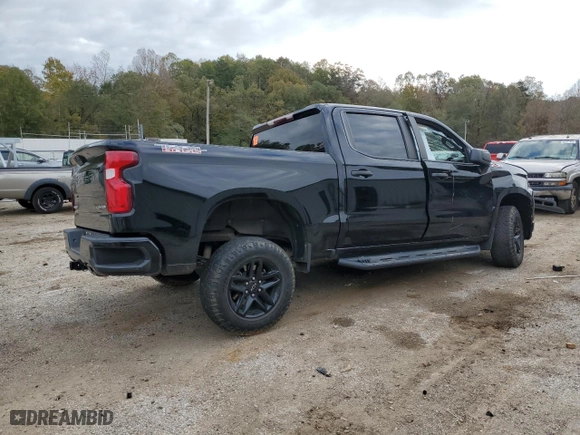 2019 Chevrolet Silverado 1500 Custom Trail Boss with VIN 3GCPYCEF3KG291520, listed as a Copart auction lot 82013774 with 0 mi miles and Salvage Title. Bid and sale history available at carsss.com. Image 3.
