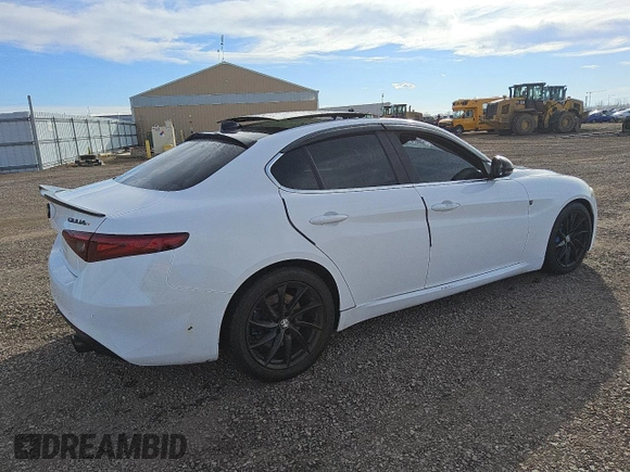 2017 Alfa Romeo Giulia with VIN ZARFAEBN6H7562443, listed as a Copart auction lot 42809925 with 0 mi miles and Clean Title. Bid and sale history available at carsss.com. Image 3.