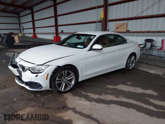 2017 BMW 4 Series 430i xDrive z VIN WBA4U9C30H5H64364, wystawiony jako IAAI lot #42502753 z przebiegiem 100 988 mil mil oraz . Historia ofert i sprzedaży dostępna na DreamBid. Obrazek 2.