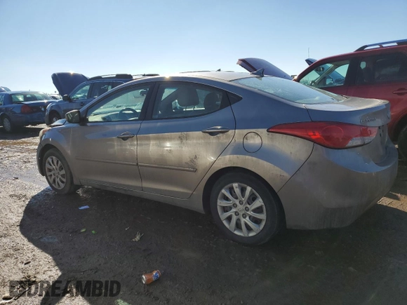 2011 Hyundai Elantra GLS with VIN 5NPDH4AE2BH035365, listed as a Copart auction lot 46697255 with 0 mi miles and Salvage Title. Bid and sale history available at carsss.com. Image 2.