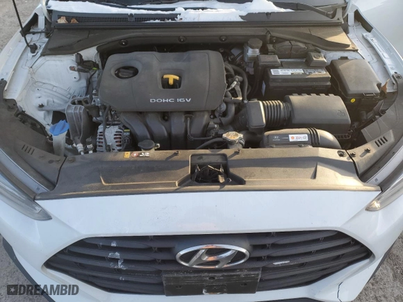 2019 Hyundai Veloster 2.0 with VIN KMHTG6AF6KU019982, listed as a Copart auction lot 88219405 with 56,849 mi miles and Salvage Title. Bid and sale history available at carsss.com. Image 11.