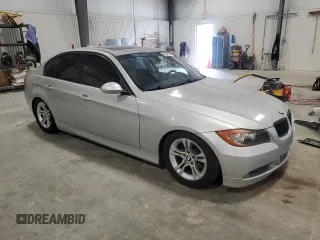 2008 BMW 3 Series 328i with VIN WBAVA37538NL52412, listed as a Copart auction lot 52848775 with 116,788 mi miles and Clean Title. Bid and sale history available at DreamBid. Image 4.