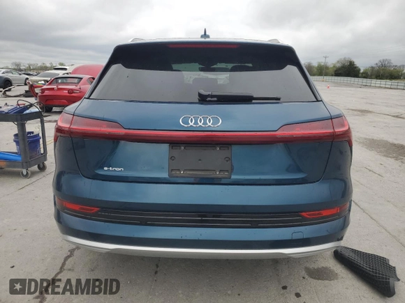2019 Audi e-tron Prestige with VIN WA1VAAGE2KB025123, listed as a Copart auction lot 51862085 with 31,513 mi miles and Salvage Title. Bid and sale history available at DreamBid. Image 6.