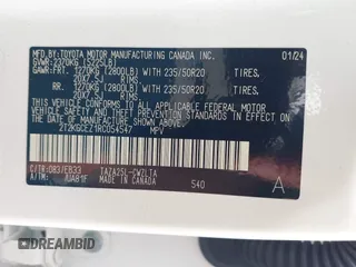 2024 Lexus NX with VIN 2T2KGCEZ1RC054547, listed as a IAAI auction lot 41494703 with 11,642 mi miles. Bid and sale history available at carsss.com. Image 9.