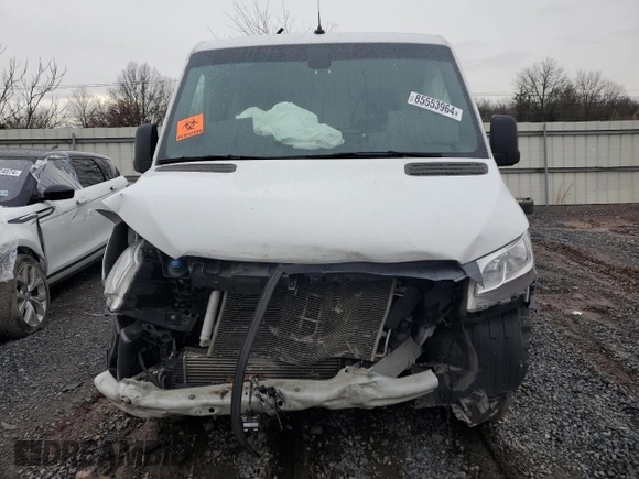 2021 Mercedes-Benz Sprinter Cargo with VIN W1Y4EBHY6MT069607, listed as a Copart auction lot 85553964 with Not Provided miles and Salvage Title. Bid and sale history available at carsss.com. Image 5.