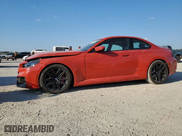 2024 BMW M2 with VIN 3MF13DM00R8E57467, listed as a Copart auction lot 73531214 with 1,481 mi miles and Non Repairable. Bid and sale history available at carsss.com. Image 1.