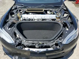 2022 Tesla Model S Plaid with VIN 5YJSA1E69NF460808, listed as a Copart auction lot 55181095 with 12,836 mi miles and Salvage Title. Bid and sale history available at DreamBid. Image 12.