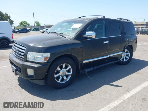 2005 Infiniti QX56 with VIN 5N3AA08C35N800594, listed as a IAAI auction lot 42110869 with 271,172 mi miles and . Bid and sale history available at DreamBid. Image 2.