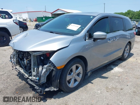 2019 Honda Odyssey EX-L z VIN 5FNRL6H72KB083499, wystawiony jako IAAI lot #42297110 z przebiegiem 81 747 mil mil oraz . Historia ofert i sprzedaży dostępna na DreamBid. Obrazek 19.