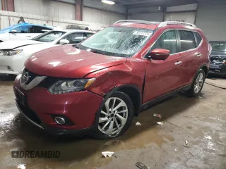 2015 Nissan Rogue SL with VIN 5N1AT2MV0FC762972, listed as a Copart auction lot 50247375 with 142,495 mi miles and Salvage Title. Bid and sale history available at DreamBid. Image 1.