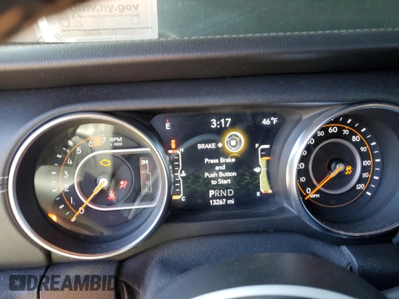 2020 Jeep Wrangler Unlimited Sahara Altitude with VIN 1C4HJXEN8LW209405, listed as a Copart auction lot 50297225 with 13,267 mi miles and Salvage title. Bid and sale history available at DreamBid. Image 9.