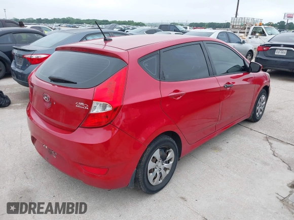 2014 Hyundai Accent GS with VIN KMHCT5AE1EU172027, listed as a IAAI auction lot 42165016 with 140,943 mi miles and . Bid and sale history available at carsss.com. Image 4.