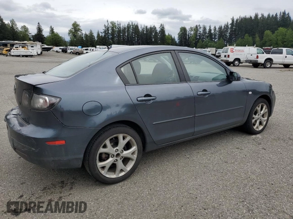 2008 Mazda Mazda3 i Touring Value with VIN JM1BK32F481174942, listed as a Copart auction lot 54401615 with 272,741 mi miles and Salvage Title. Bid and sale history available at carsss.com. Image 3.