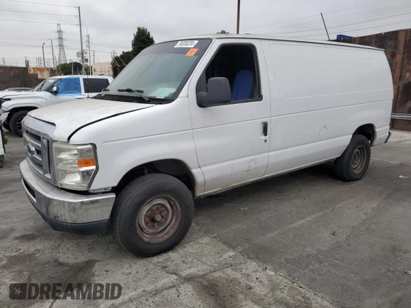 2008 Ford Econoline Cargo Commercial with VIN 1FTSE34L98DB41380, listed as a Copart auction lot 76335224 with Not provided miles and Salvage title. Bid and sale history available at DreamBid. Image 1.