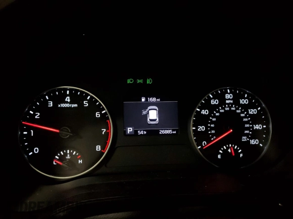 2023 Kia Seltos Nightfall with VIN KNDEUCA26P7405194, listed as a Copart auction lot 48756045 with 26,885 mi miles and Salvage Title. Bid and sale history available at DreamBid. Image 9.