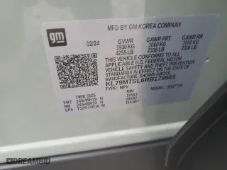 2024 Chevrolet TrailBlazer RS with VIN KL79MTSL6RB179969, listed as a Copart auction lot 88992935 with 5,450 mi miles and Salvage Title. Bid and sale history available at carsss.com. Image 14.
