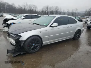 2004 BMW 3 Series 330Ci with VIN WBABD53464PL12620, listed as a Copart auction lot 43507445 with 0 mi miles and Salvage Title. Bid and sale history available at carsss.com. Image 1.