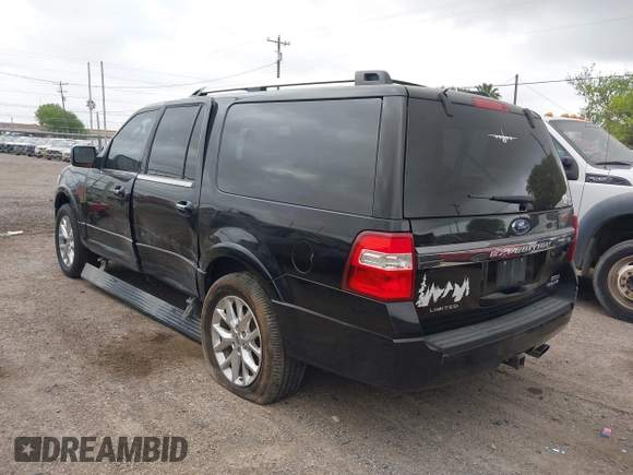 2017 Ford Expedition Max Limited with VIN 1FMJK1KT5HEA82409, listed as a IAAI auction lot 41808018 with 122,515 mi miles and . Bid and sale history available at DreamBid. Image 3.