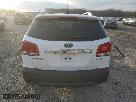 2013 Kia Sorento EX with VIN 5XYKU4A27DG380622, listed as a Copart auction lot 87176104 with Not Provided miles and Salvage Title. Bid and sale history available at carsss.com. Image 6.