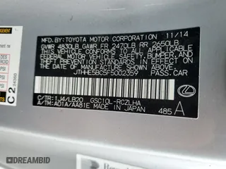 2015 Lexus RC 350 with VIN JTHHE5BC5F5002359, listed as a Copart auction lot 51528635 with 104,529 mi miles and Salvage Title. Bid and sale history available at carsss.com. Image 12.