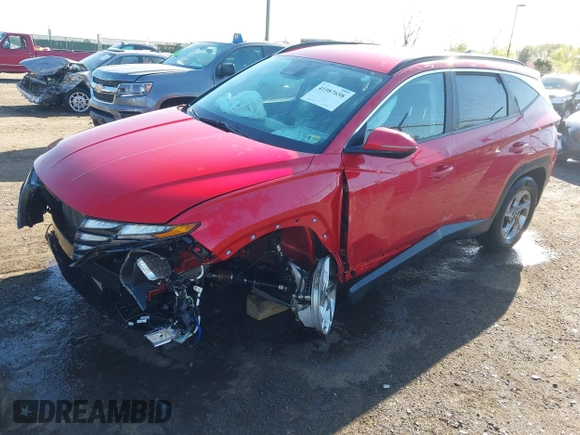 2022 Hyundai Tucson SEL with VIN 5NMJBCAE7NH069348, listed as a IAAI auction lot 41987658 with 60,741 mi miles. Bid and sale history available at carsss.com. Image 15.