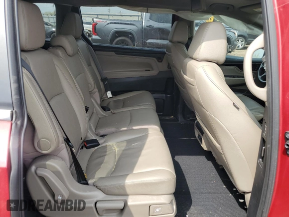 2022 Honda Odyssey Touring z VIN 5FNRL6H8XNB044219, wystawiony jako Copart lot #54767665 z przebiegiem 68 965 mil mil oraz Szkoda całkowita • Salvage title. Historia ofert i sprzedaży dostępna na DreamBid. Obrazek 11.