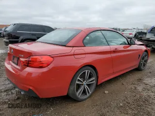 2015 BMW 4 Series 435i xDrive with VIN WBA3T7C58FP942542, listed as a Copart auction lot 78869484 with 75,392 mi miles and Salvage title. Bid and sale history available at DreamBid. Image 3.