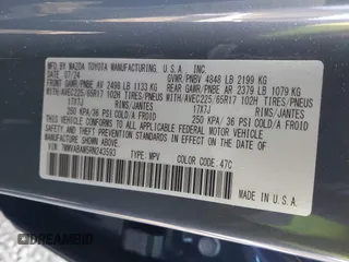 2024 Mazda CX-50 S Select with VIN 7MMVABAM5RN243593, listed as a IAAI auction lot 41313260 with 3,695 mi miles and . Bid and sale history available at DreamBid. Image 9.