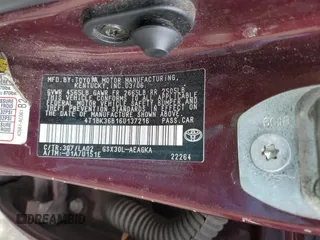 2006 Toyota Avalon XL z VIN 4T1BK36B16U137216, wystawiony jako Copart lot #88009545 z przebiegiem 204 876 mil mil oraz Szkoda całkowita • Salvage title. Historia ofert i sprzedaży dostępna na DreamBid. Obrazek 12.
