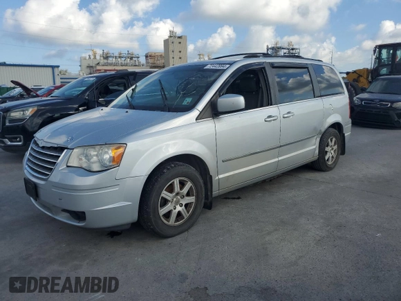 2010 Chrysler Town & Country Touring with VIN 2A4RR5DXXAR137658, listed as a Copart auction lot 72443994 with 101,934 mi miles and Salvage Title. Bid and sale history available at DreamBid. Image 1.