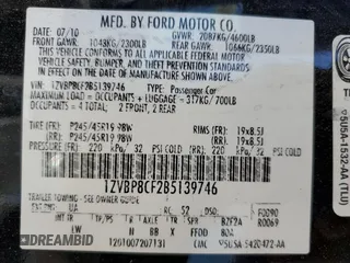 2011 Ford Mustang GT z VIN 1ZVBP8CF2B5139746, wystawiony jako Copart lot #57845505 z przebiegiem 98 469 mil mil oraz Szkoda całkowita • Salvage title. Historia ofert i sprzedaży dostępna na DreamBid. Obrazek 12.