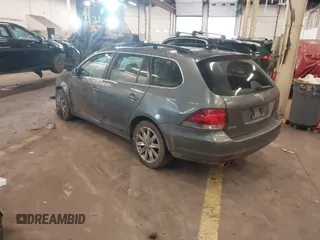 2014 Volkswagen Jetta SportWagen TDI w/Sunroof & Nav with VIN 3VWPL7AJ2EM627998, listed as a IAAI auction lot 41614718 with 134,203 mi miles. Bid and sale history available at carsss.com. Image 3.