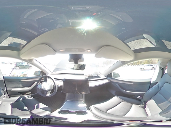 2025 Tesla Model Y Long Range with VIN 7SAYGAEEXSF253326, listed as a Copart auction lot 49527965 with 5,803 mi miles and Salvage Title. Bid and sale history available at DreamBid. Image 13.