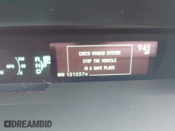 2012 Toyota Prius One with VIN JTDKN3DU7C5504139, listed as a IAAI auction lot 42110798 with 121,227 mi miles and . Bid and sale history available at DreamBid. Image 7.
