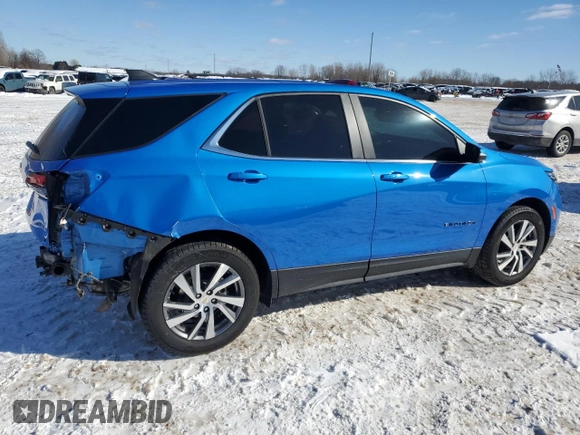 2024 Chevrolet Equinox LT with VIN 3GNAXKEG5RL256563, listed as a Copart auction lot 46363395 with 17,710 mi miles and Non Repairable. Bid and sale history available at DreamBid. Image 3.